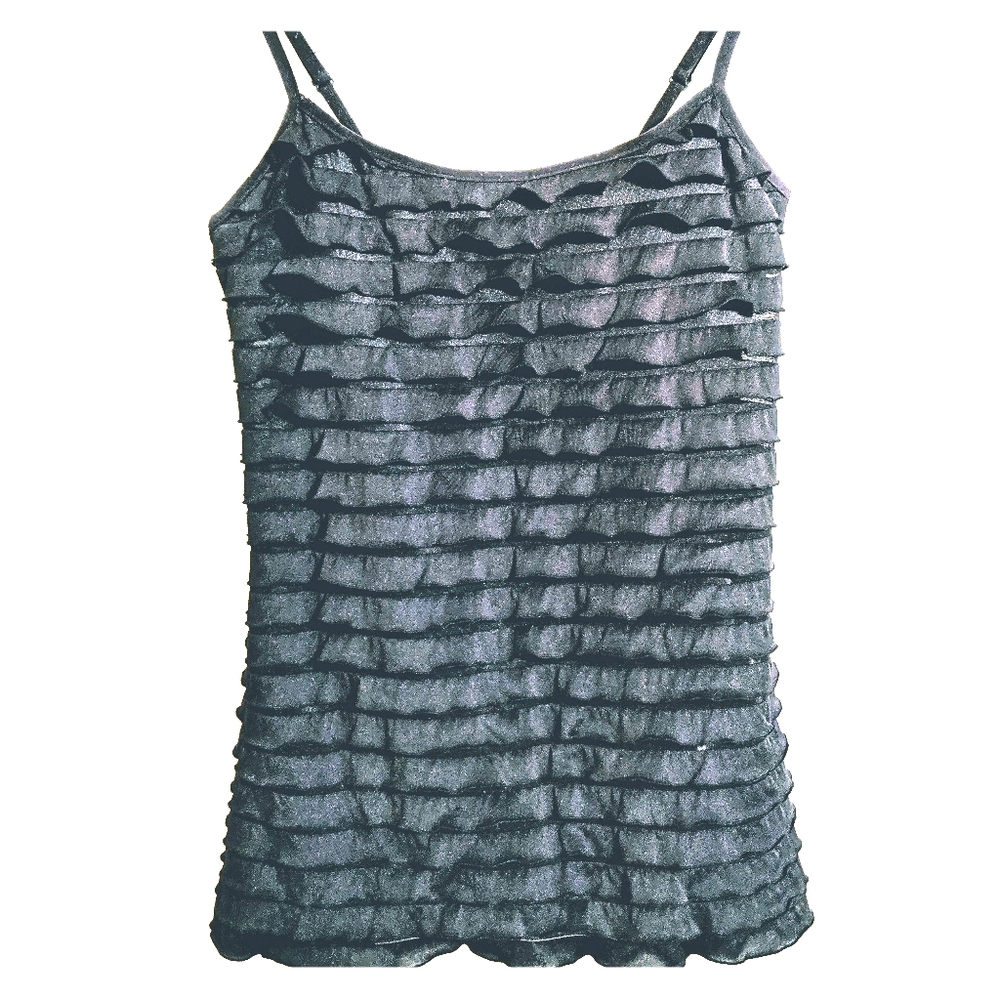 Black Ruffle Cami